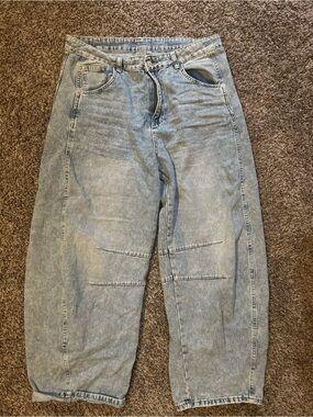 HQ Light Blue Relaxed Straight Jeans
